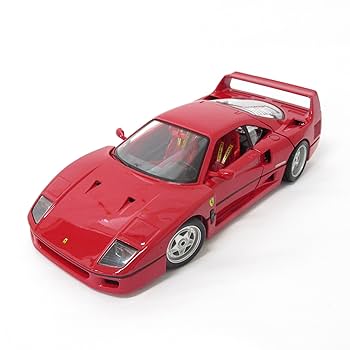 フェラーリ F40 ダイキャスト 注意 木製の枠が一部破損。 フェラーリ F40 ダイキャスト 注意 木製の枠が一部破損